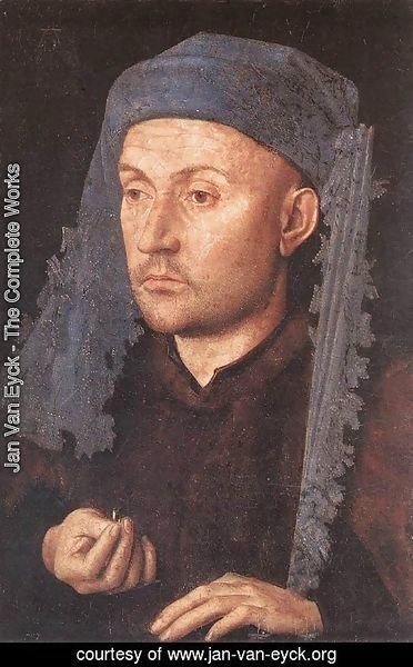 Jan Van Eyck - Portrait of a Goldsmith (Man with Ring)