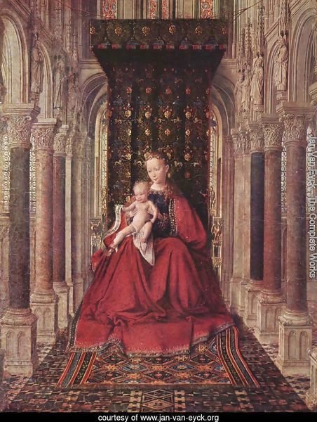Marienplatz altar, Dresdner triptych, middle panel, Mary with child