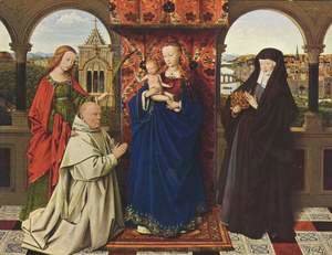 Jan Van Eyck - The Madonna with the Carthusians