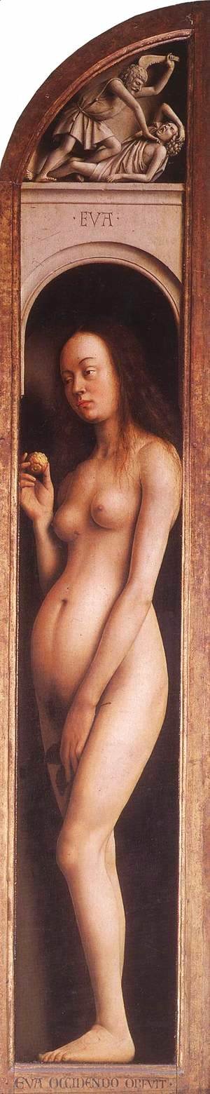 Jan Van Eyck - The Ghent Altarpiece Eve; The Killing of Abel