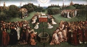 Jan Van Eyck - The Ghent Altarpiece Adoration of the Lamb