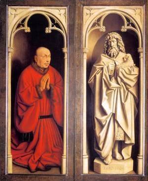 The Ghent Altarpiece Donor and St John the Baptist