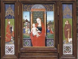 Jan Van Eyck - The Virgin and Child, Saint Donatianus and Saint John the Baptis