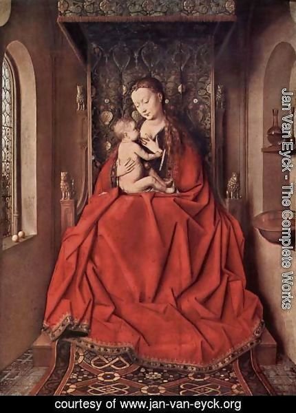 Jan Van Eyck - Our Lady of Lucca, Mary nursing