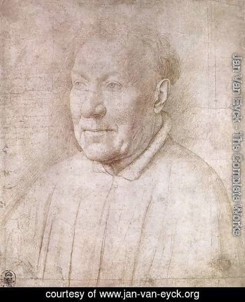 Jan Van Eyck - Portrait of Cardinal Albergati c. 1435