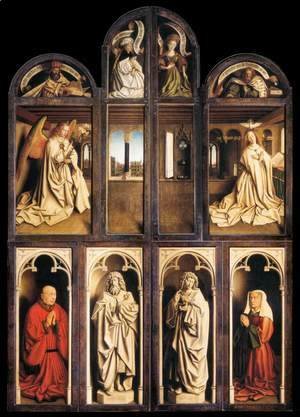 Jan Van Eyck - The Ghent Altarpiece (wings closed) 1432