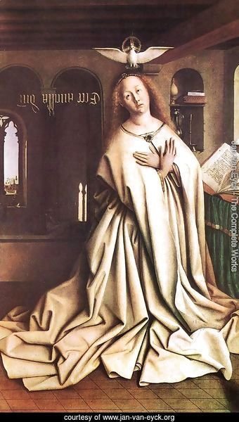 The Ghent Altarpiece- Mary of the Annunciation 1432