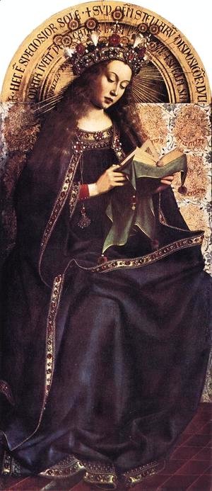 Jan Van Eyck - The Ghent Altarpiece- Virgin Mary 1426-29