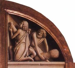 The Ghent Altarpiece- The Offering of Abel and Cain 1425-29