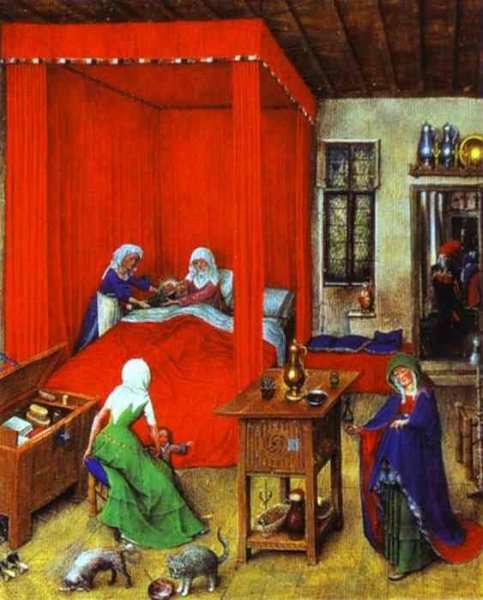 The Birth of John the Baptist by Jan Van Eyck