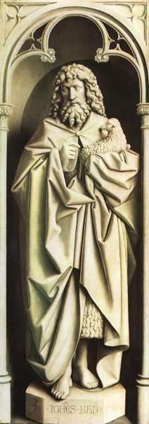 The Ghent Altarpiece- St John the Baptist 1432 by Jan Van Eyck