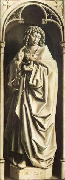 The Ghent Altarpiece- St John the Evangelist 1432 by Jan Van Eyck