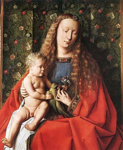 The Madonna with Canon van der Paele (detail 2) 1436 by Jan Van Eyck