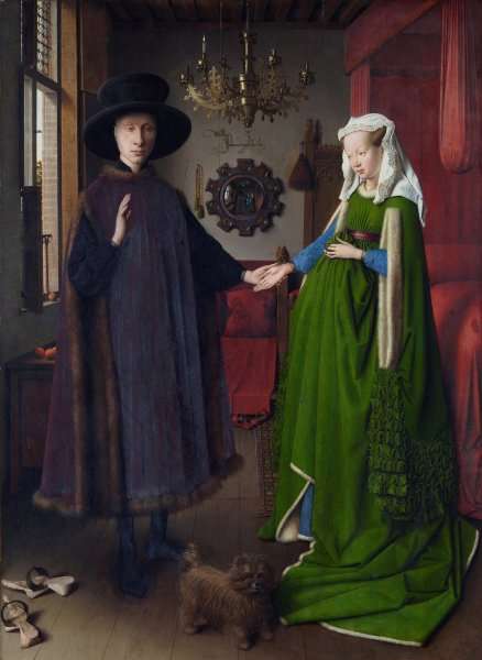 Portrait of Giovanni Arnolfini and his Wife 1434 by Jan Van Eyck