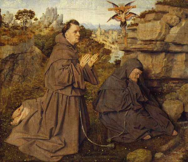 Stigmatization of St Francis 1428-29 by Jan Van Eyck