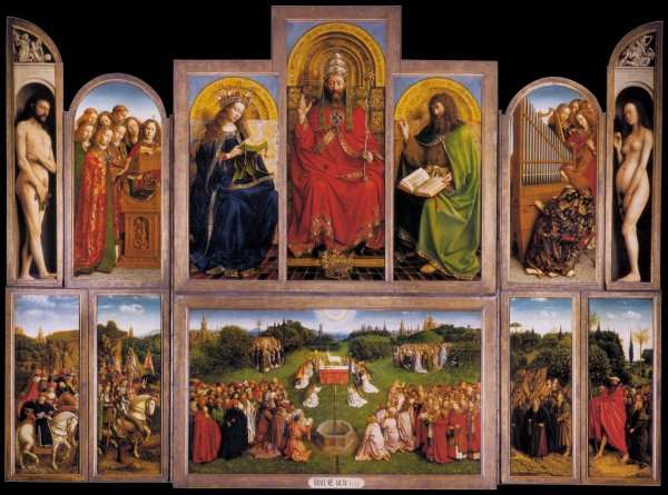 The Ghent Altarpiece (wings open) 1432 by Jan Van Eyck
