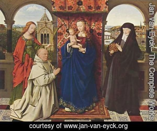 Jan Van Eyck - The Madonna with the Carthusians