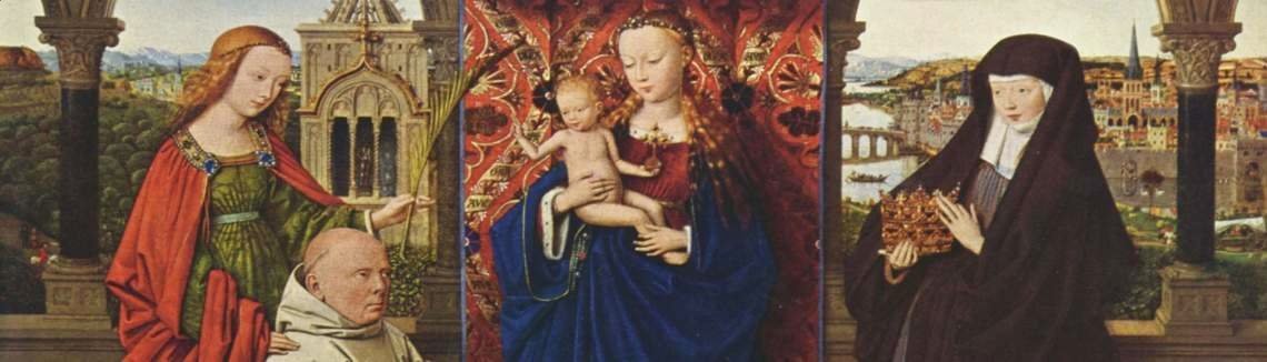 Jan Van Eyck The Ghent Altarpiece- Prophet Micheas; Mary of the ...