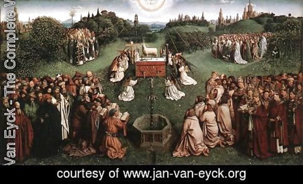 Jan Van Eyck - The Ghent Altarpiece Adoration of the Lamb