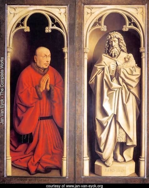 The Ghent Altarpiece Donor and St John the Baptist