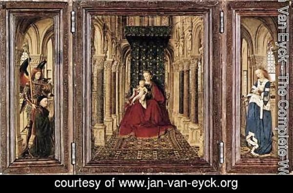 Jan Van Eyck - The Virgin and Child in a Church