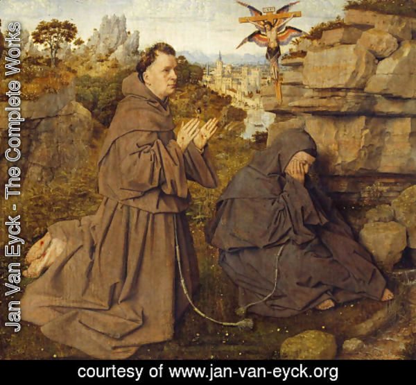 Jan Van Eyck - Stigmatization of St Francis 1428-29