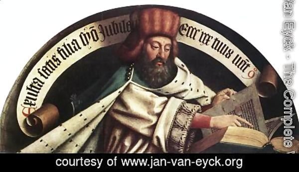 Jan Van Eyck - The Ghent Altarpiece- Prophet Zacharias 1432