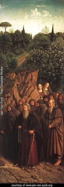 Jan Van Eyck - The Ghent Altarpiece- The Holy Hermits 1427-30