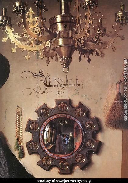 Portrait of Giovanni Arnolfini and his Wife (detail 3) 1434
