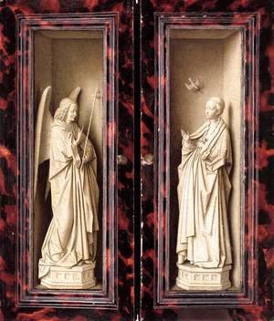 Jan Van Eyck - Small Triptych (outer panels) c. 1437