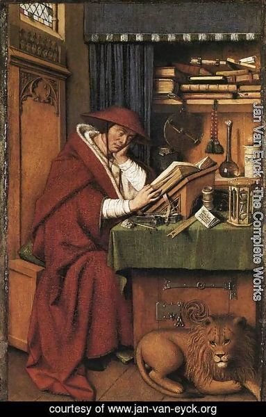 Jan Van Eyck - St Jerome 1442