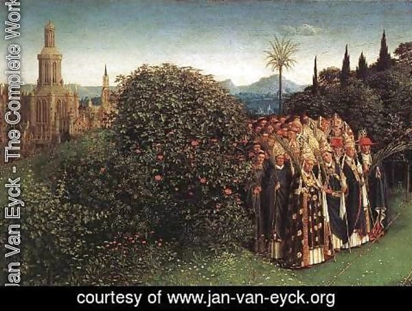 Jan Van Eyck - The Ghent Altarpiece- Adoration of the Lamb (detail 5) 1425-29
