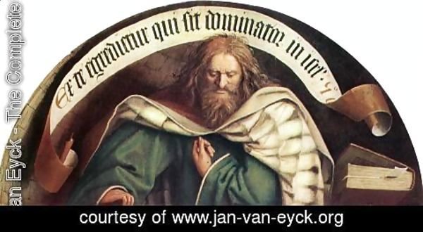 Jan Van Eyck - The Ghent Altarpiece- Prophet Micheas 1432